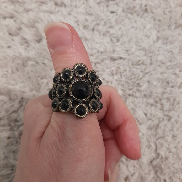 Vintage whimsigoth multi stone ring - Picture 4 of 12